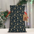 thumbnail image 4 of Fuzoiu Gold Snowflake Christmas Tree Print Christmas Gift Bag,Burlap Gift Bag with Drawstring Closure & Hang Tag,Perfect for Holidays, Birthdays, and Special Occasions-Small, 4 of 7