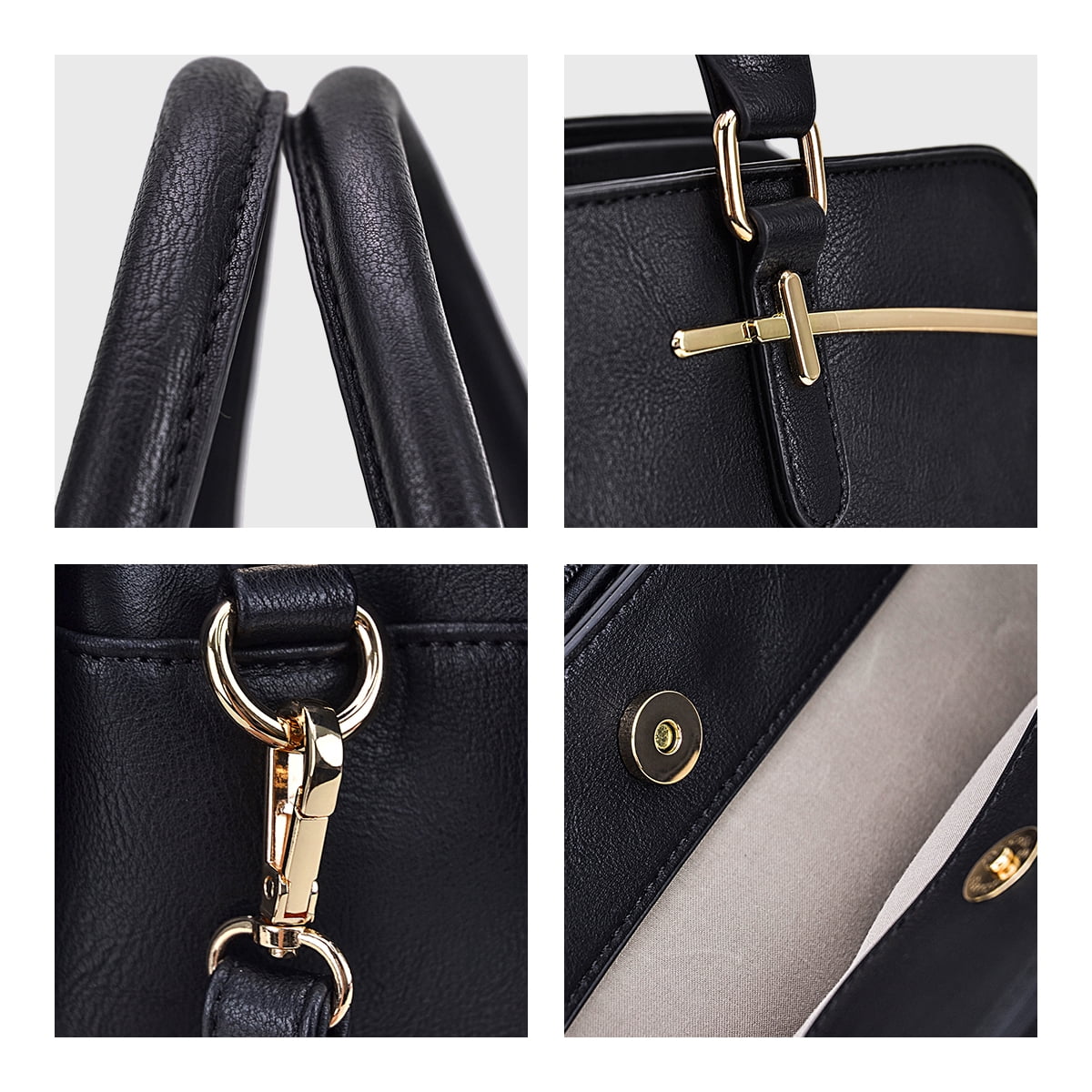 Dasein Women Satchel Handbags Shoulder Purses Totes Top Handle Bags With Matching Wallet