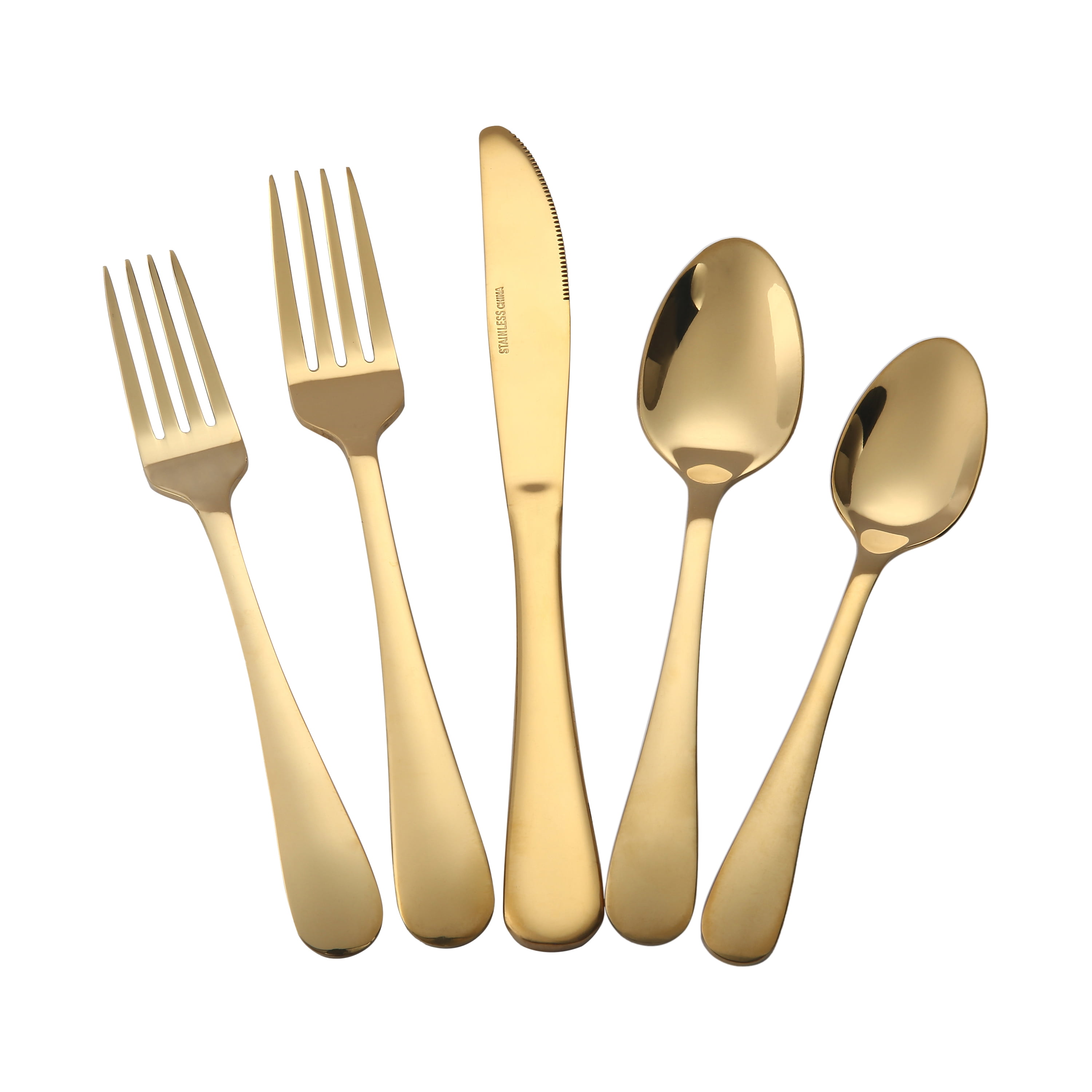 Real Living Matte Black 20-Piece Blake Flatware Set