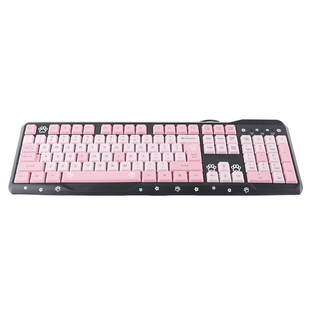 Silent USB Wired Keyboard Ultra Thin Slim Low Profile with Adjustable Bracket Drainage Holes for Home Office Laptop Computer
