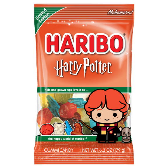 HARIBO Ron Scabbers Gummies Assorted Fruit Flavor Gummy Candy, 6.3oz, Share Size Bag