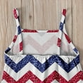 thumbnail image 5 of XXWXYD Girls 4th of July Outfit Patriotic Romper Sleeveless Adjustable Strap Jumpsuit with Pocket Holiday Celebration Comfortable Summer Playwear for Baby Kids, 5 of 7