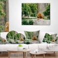 thumbnail image 5 of Designart Big Lion Lying On Stones in Zoo - Landscape Printed Throw Pillow - 12x20, 5 of 5