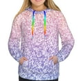 thumbnail image 4 of Hoodies for Women - Pastel Glitter Gradient Comfrt Colour Drawstring Women'S Fashion Hoodies & Sweatshirts, Fall Outfits Clothes for Women 2024 Pullover with Kangaroo Pocket, 4 of 7