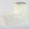 thumbnail image 2 of The Ribbon People Ivory Crinkled Satin Wired Craft Ribbon 6" x 27 Yards, 2 of 3