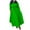 Green, variant on biudgviw Maxi Dress for Women Fashion 3/4 Sleeve Crewneck Solid Color Party Dress Fall Flowy Belted Ruffle Dresses