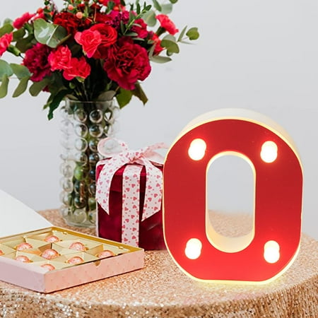 

Letters Up Standing Light Light Wihte Hanging Warm Lights Letter LED Home Decor 1PCS