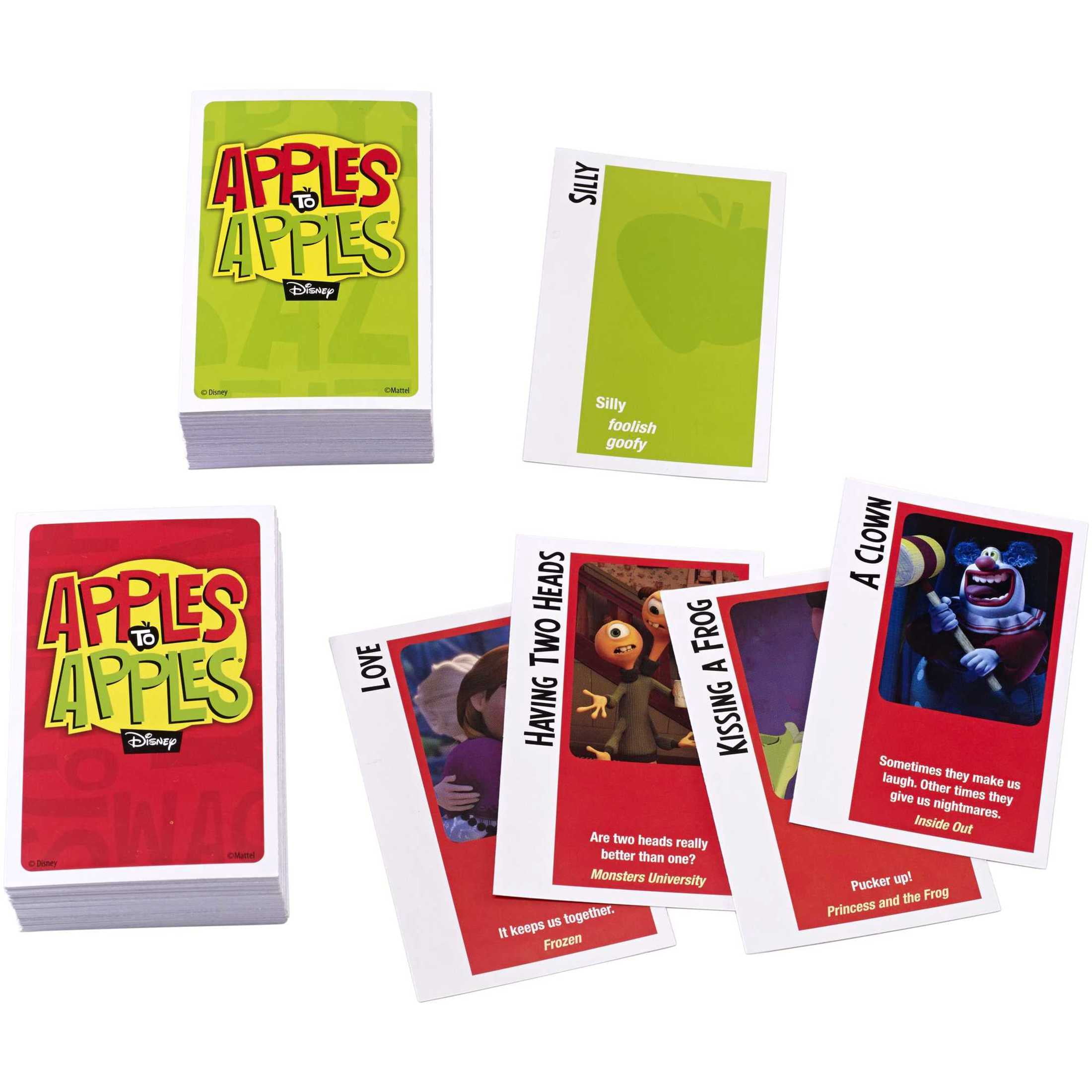Apples to Apples Disney Card Game, Family Game for Kids & Adults with Special Poison Apple Card