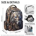 thumbnail image 5 of Chririnla Steampunk Wolf Gear Pattern Lightweight School Backpack for Travel Back to School, Water Repellent Multiple Compartments Polyester School Bag, 5 of 10