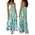 thumbnail image 2 of Gupgi Robe Sans Bretelles pour Femmes Boho Fluide Longue Robe Tube Épaules Dénudées Ample Robe de Plage, 2 of 6