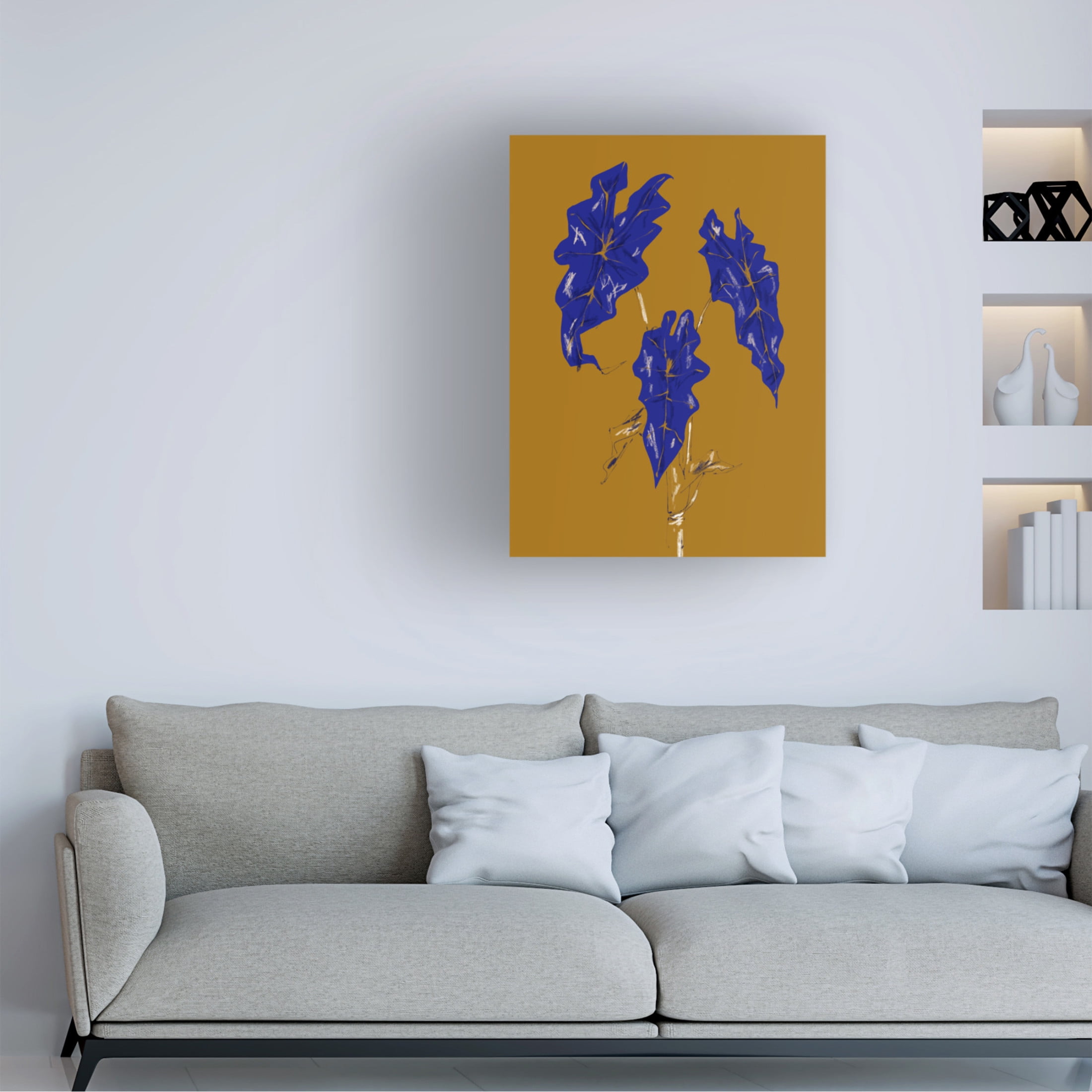 Trademark Fine Art Francesco Gulina Alocasia Polly Mustard Canvas Wall Art