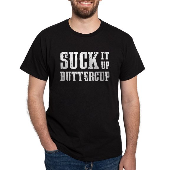 CafePress - Suck It Up Buttercup T Shirt - Men's Classic Graphic Cotton T-Shirt