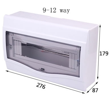 Electrical Distribution Box 2-4/5-8/9-12 Ways Surface Mounted Circuit Breaker Distribution Protection Box