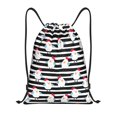 thumbnail image 1 of Xecao Cute Chicken Pattern Sports Drawstring Backpack - String Swim Gym Bag with Wet Proof Pocket for Women&Men-Medium, 1 of 6