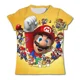 thumbnail image 1 of Camiseta de juego para niños Super Mario Bros, ropa de dibujos animados para niños, camisetas para niños, camisetas de Luigi Mario, camisetas de manga corta para niños, 1 of 1