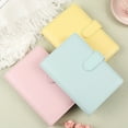 thumbnail image 3 of sunsanly Student Loose-Leaf Book Macaron Color Imitation Leather Cover Small Size Monthly Weekly Academic Planner Mini Pocket Planner, 3 of 8