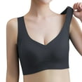 thumbnail image 2 of Lixiuxyad Seamless Front Yoga Bra For Supportive Non Padded Sports Top With Side Coverage And Back Design For Fitness Workout,Bras for Women Black XL, 2 of 7