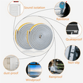 thumbnail image 4 of 4 Rolls 10 M Draft Excluder for Doors and ,Draught Excluder Tape Rubber Seal Foam Tape Car Stickers Sealing Grey,4 rolls x Weather Strip Tape,Grey, 4 of 9