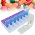 thumbnail image 4 of Pills Case, Safe And Reliable Pills Organizer 14 Grid Portable Multipurpose Weekly AM PM 7 Days  For Travel Camping For, 4 of 8