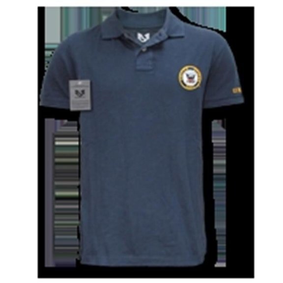 Military Polo Shirt, Navy, Navy, Small