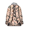 thumbnail image 3 of Black Cute Dachshund Dog and Wine Backpack for School,Cute School Bag,Schoolbag with Adjustable Shoulder Straps & Padded Back,15.3"x11"x7.1"., 3 of 6