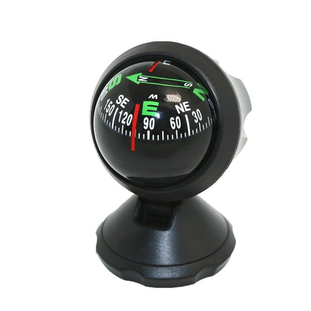 HLONKCar Compass Auto Mini Compass Compact Ball Compass with Adhesive and Delicate Decoration Perfect for Universal for Most