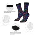 thumbnail image 3 of JUNZAN Chemistry Science Mens Funny Socks for Men Women Colorful Fun Novelty Crew Patterned Socks, 3 of 6