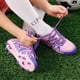 thumbnail image 5 of Tacos de Fútbol para Niños DREAM PAIRS Suelo Firme Rosa Morado Talla 10, 5 of 5