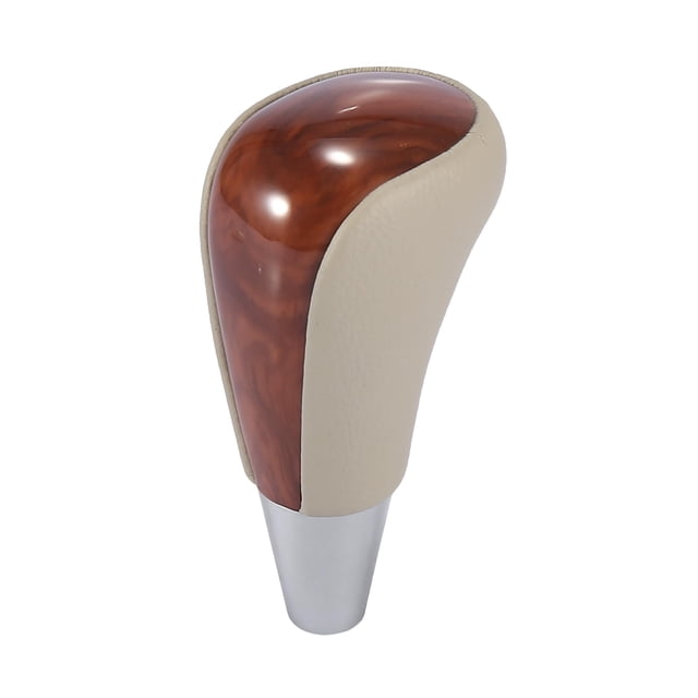 Tapa del pomo de la palanca de cambios X AUTOHAUX para Toyota, beige y marrón