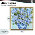 thumbnail image 4 of Stupell Industries Farmhouse Cool Bouquets in Blue Vase Gold Floating Frame Canvas Art, 25 x 25, by Estelle Grengs, 4 of 8