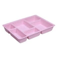 thumbnail image 2 of Kuntesetty Felt Drawer Organizer Tray 6 Compartments Containers for Shelf Tabletop Desk Pink, 2 of 9