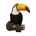 thumbnail image 2 of Estatuil de pájaro de resina Tucan árbol Hugger estatua de jardín, escultura de piezaza de Animal ornamentos de árbol CUTICAT Figura de pájaro en miniatura, 2 of 8