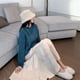 thumbnail image 1 of Falda de mujer embarazada, vestido de otoño, falda de talla grande, falda de otoño informal que combina con todo, falda de pastel, ropa exterior adelgazante, falda de línea A de moda, 1 of 3