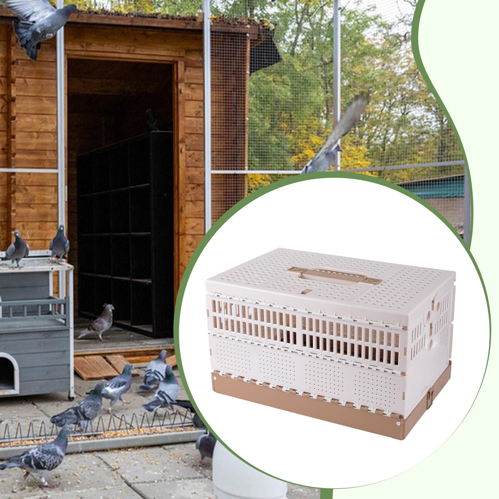 Pigeon Cage Foldable Bird Travel Carrier with Handle for Competition Transportation Training Parrots Doves