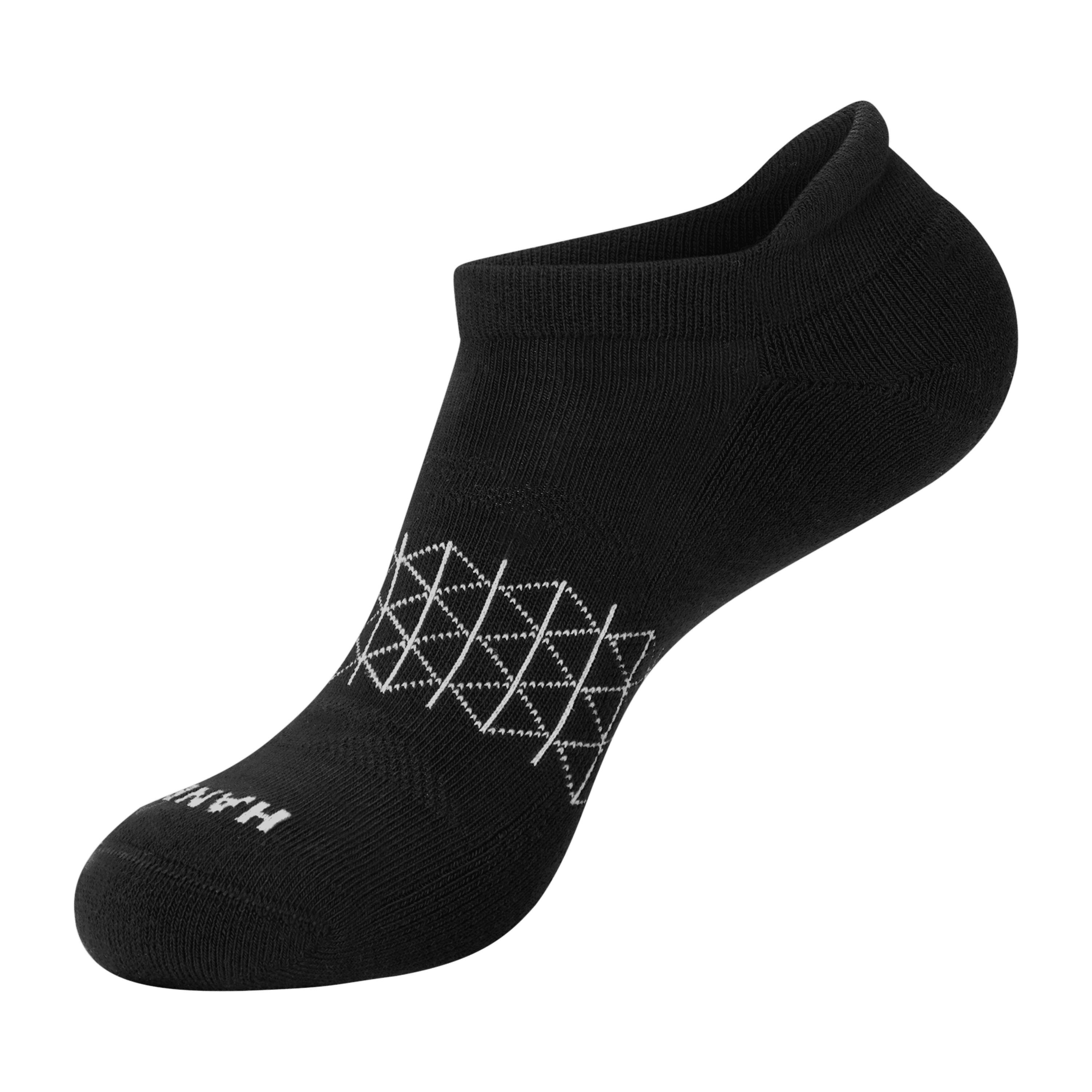 Hanes Mens Heel Shield Socks, Cushioned, Absolute Comfort, 3-Pack, Size 6-12, Black & Gray