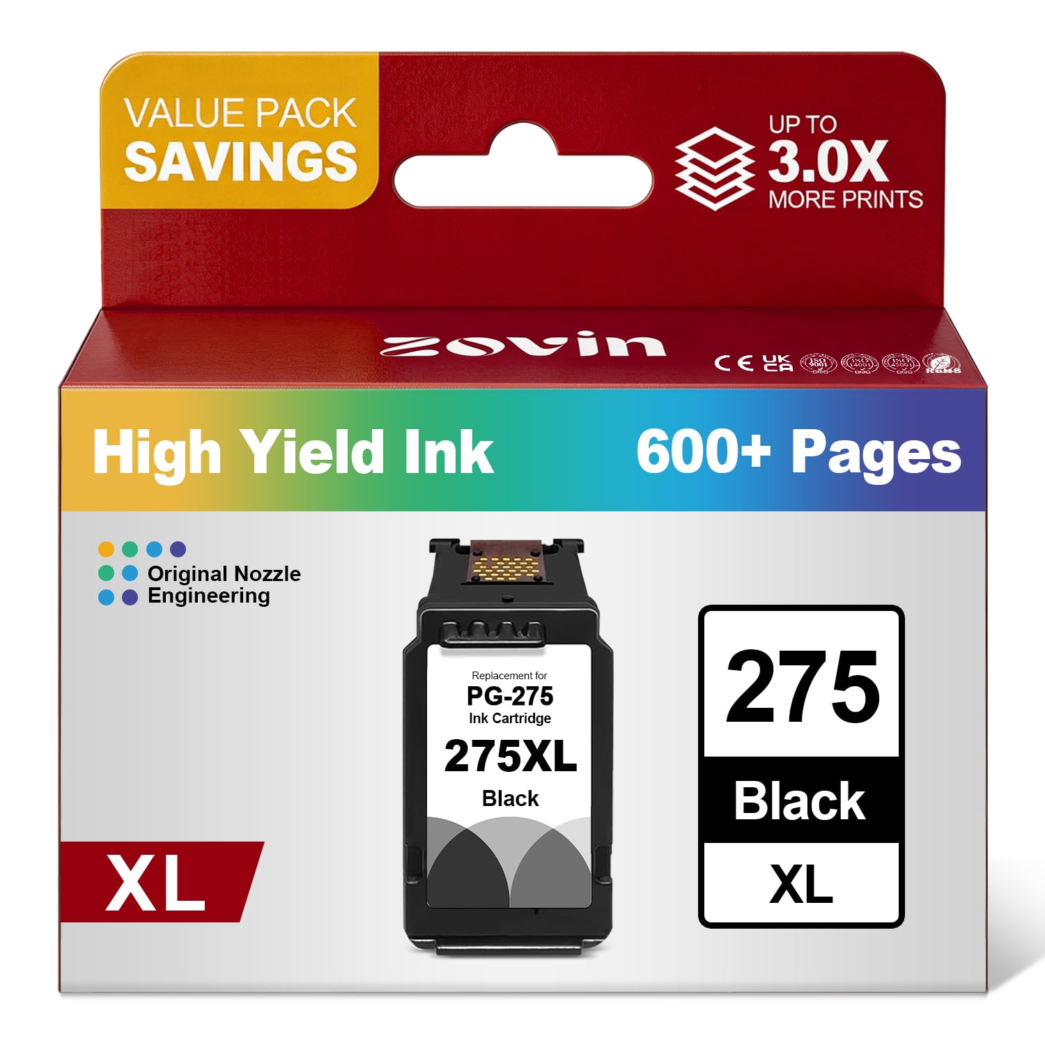 Kolor Expert, Ink Cartridge, 822XL, 4-Pack, High Yield - Walmart.com