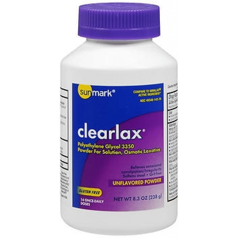 sunmark-clearlax-polyethylene-glycol-3350-laxative-powder-8-3-oz