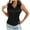 Black, variant on AherBiu Satin Tank Tops for Women Summer Sleeveless Lapel V Neck Button down Shirts Ladies Work Blouse