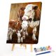 thumbnail image 2 of Vaca madre e hijo pintura al óleo por números lienzo DIY pintado a mano pared arte manualidades Tmvgtek decoración de arte en el hogar, 2 of 9
