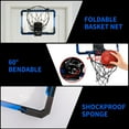 thumbnail image 4 of Indoor Basketball Hoop with LED Lights & Scoreboard,  Basketball Set for Kids Ages 5-12, Foldable Design for Home & Office, 4 of 6