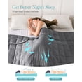 thumbnail image 6 of Sivio Weighted Blanket for Adults 48"x72" 15 lbs, Soft Breathable Heavy Bed Blankets for All Season Use, Suitable for Beds, Couch and Chair, Supports Deep Sleep, Dark Gray, 6 of 10
