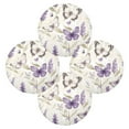 thumbnail image 5 of WOBOGO Purple Lavender and Butterfly Round Placemats Set of 1 Heat Resistant Washable Kitchen Table Decorations 15.4in, 5 of 7
