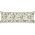 thumbnail image 2 of Spring Floral Body Pillow Cover 20x54 Pillow Case Vintage Garden Plants with Herbs Flowers Botanical Sage Green Leaves Cushion Long Pillowcase with Zipper Decorative Bedding Pillow Cases for Bedroom, 2 of 5
