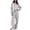 Gray, variant on PInxai 2 Piece Sets for Women Striped Round Neck Long Sleeve Tops Drawstring Elastic Wide Leg Pants Casual Outfits，Red，XL