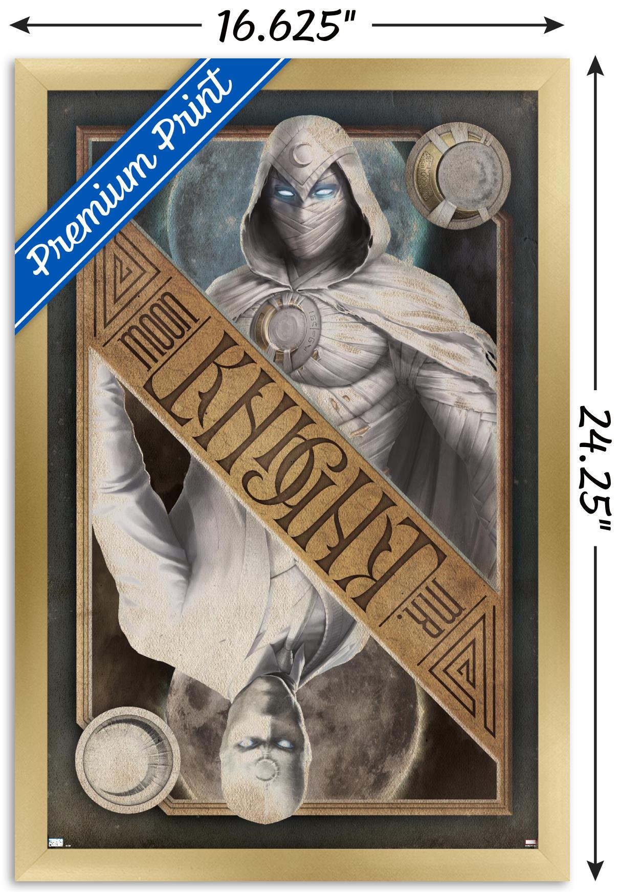 Marvel Moon Knight - Card Wall Poster, 14.725" x 22.375" Framed