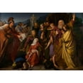 thumbnail image 2 of Wojciech Korneli Stattler 18x14 Black Ornate Wood Framed Double Matted Museum Art Print Titled - The Maccabees (1830-1842), 2 of 5