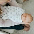 thumbnail image 6 of HALO SleepSack Swaddle, 100% Cotton, White Lamb Scribble, Newborn, Unisex, 0-3 Months, 6 of 8