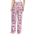 thumbnail image 3 of Xecao Flower Butterfly Women's Straight Lounge Pajama Pants: The Epitome of Relaxed Sleepwear, 3 of 9