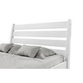thumbnail image 3 of Camaflexi Mid Century Platform Bed Queen Size Solid Wood Bed Frame, White 100% Solid Wood, 3 of 14