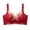 Red, variant on Embroidery Bras for Women Wireless Push up Bralette Full Coverage Breathable Adjustable Straps Bras Red 34